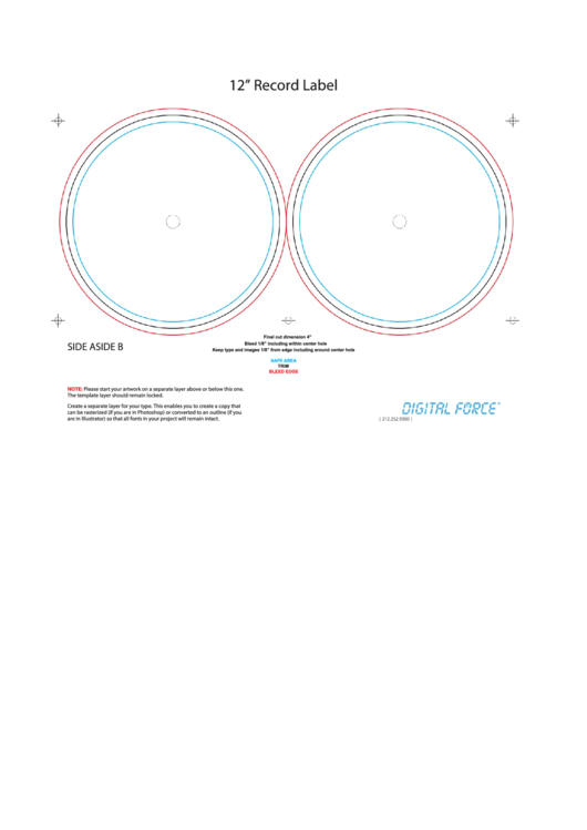 Top Record Label Templates free to download in PDF format