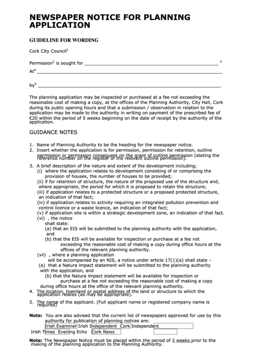 Top Newspaper Notice Templates free to download in PDF format