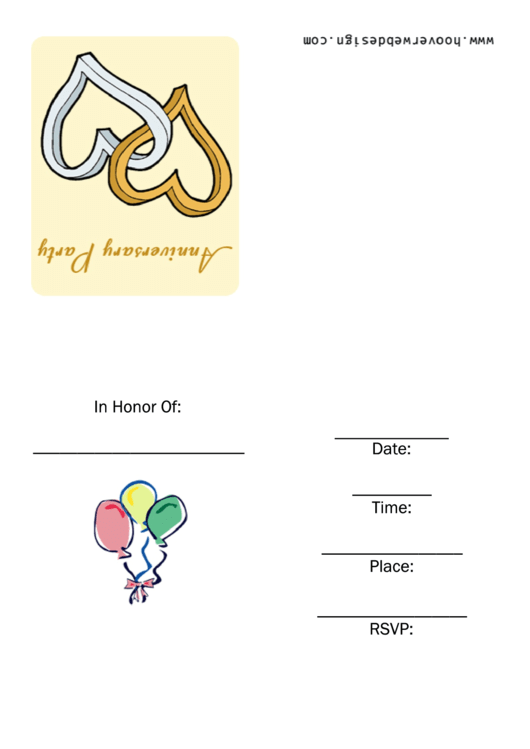 Top 10 Anniversary Party Invitation Templates free to download in PDF