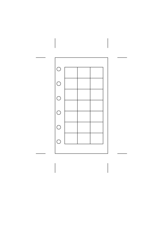 Pocket Calendar Template printable pdf download