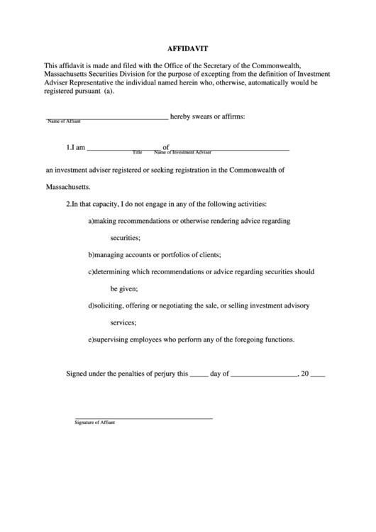 Exception From The Definition Of Investment Adviser Representative