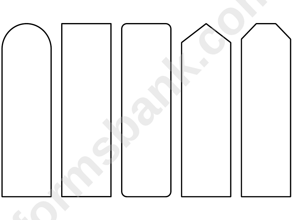 Bookmark Pattern Template printable pdf download