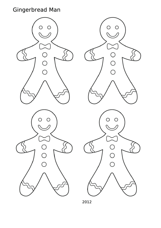 Top 16 Gingerbread Man Coloring Sheets free to download in PDF format