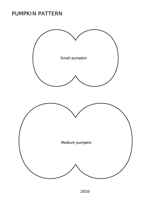 Pumpkin Pattern Template printable pdf download