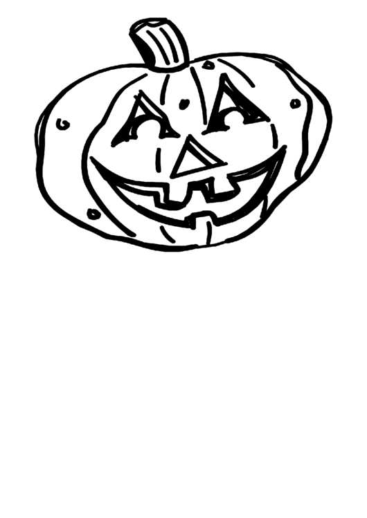 Pumpkin Coloring Sheet printable pdf download