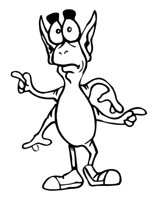 Coloring Sheet - Monster printable pdf download