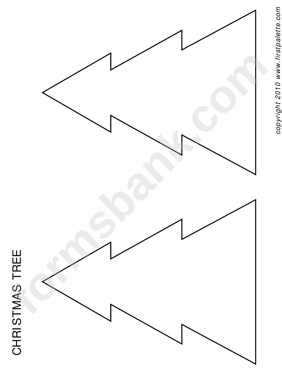 Christmas Tree Template printable pdf download