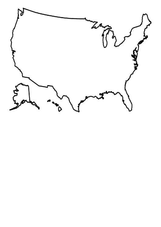 Usa Map Coloring Sheet printable pdf download