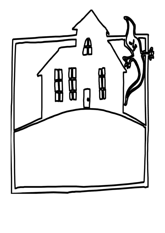 House Coloring Sheet printable pdf download