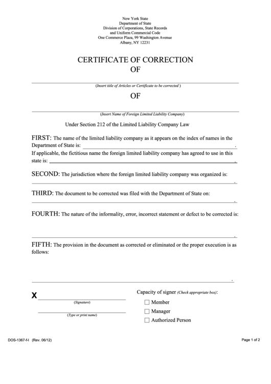Top 10 New York Secretary Of State Forms And Templates free to download
