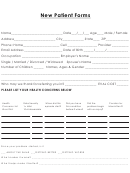 Fillable New Patient Form printable pdf download