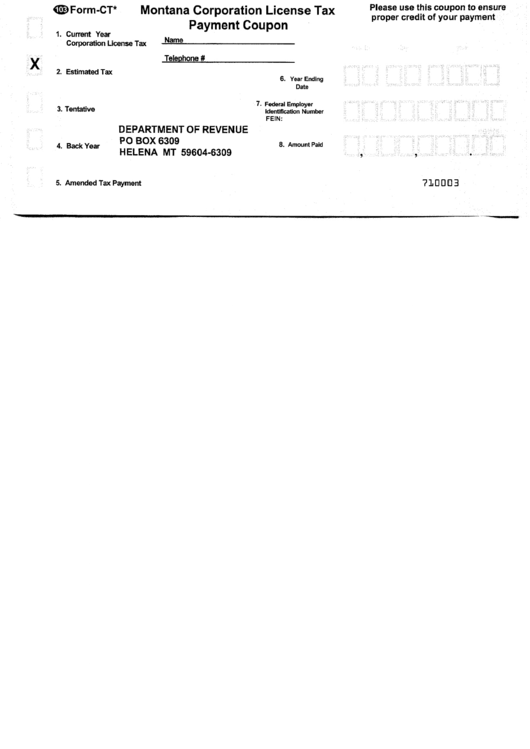 Form Ct Payment Coupon printable pdf download