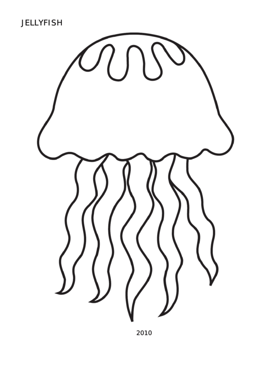 Jellyfish Template printable pdf download