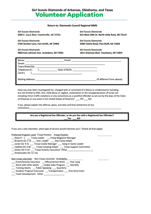 Top 253 Girl Scout Forms And Templates free to download in PDF format