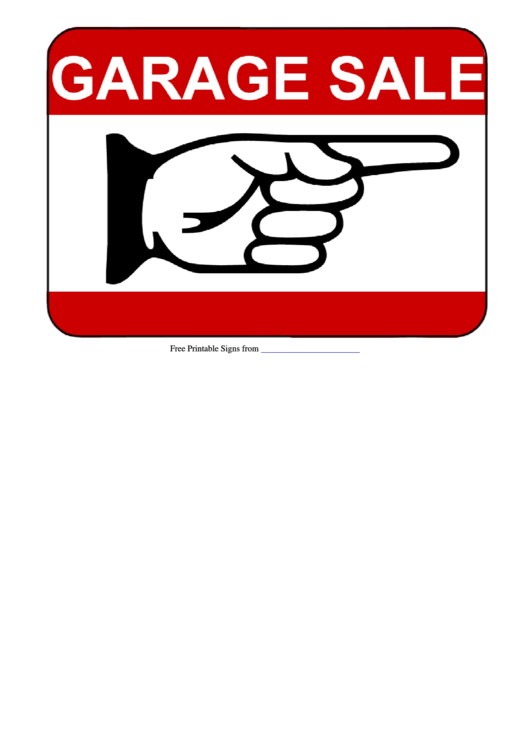 Top 5 Garage Sale Sign Templates free to download in PDF format