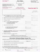 Fillable Berkheimer Estimated Earned Income Tax Form printable pdf download