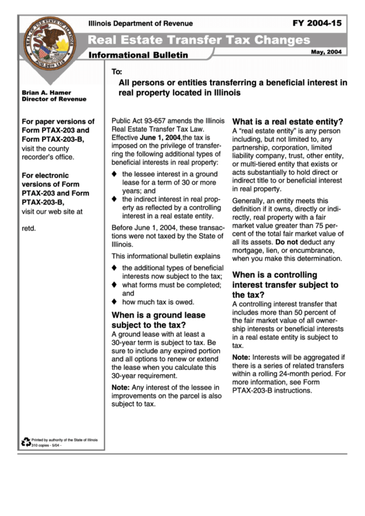 Real Estate Transfer Tax Cook County Illinois at Velma Mitchell blog