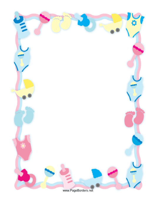 Baby Border Template printable pdf download