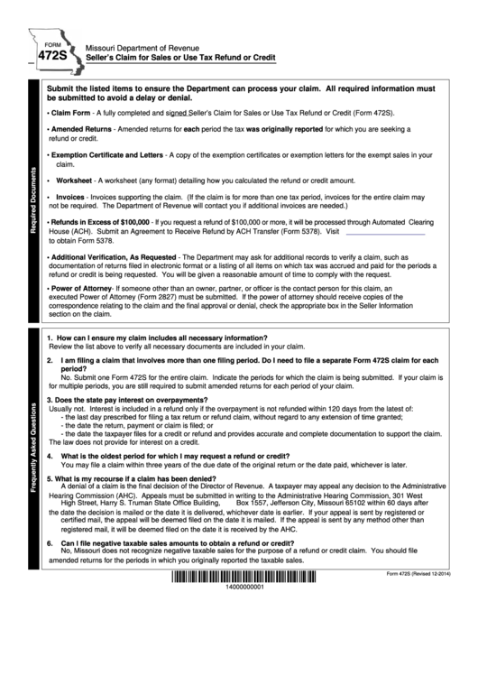 Top 38 Missouri Sales Tax Form Templates free to download in PDF format