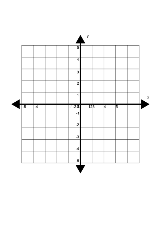 Small Four Quadrant Cartesian Grid Paper Template