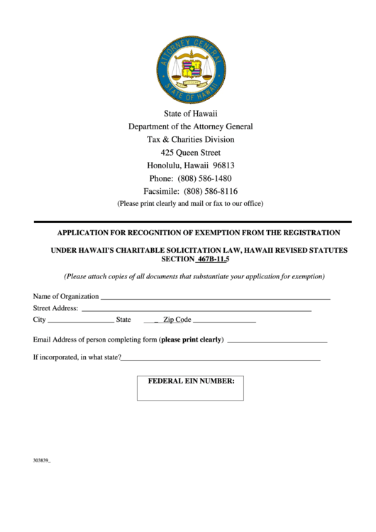 9 State Of Hawaii Department Of The Attorney General Forms And