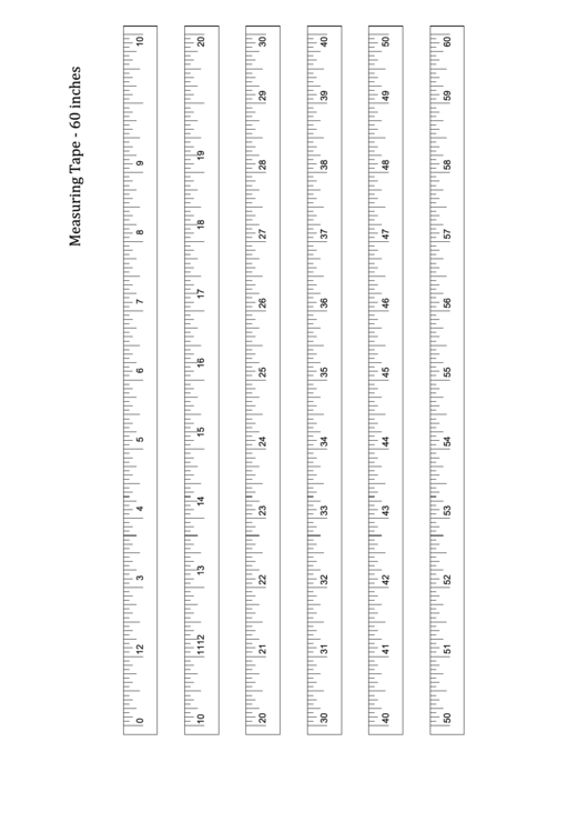 Measuring Tape60 Inches printable pdf download