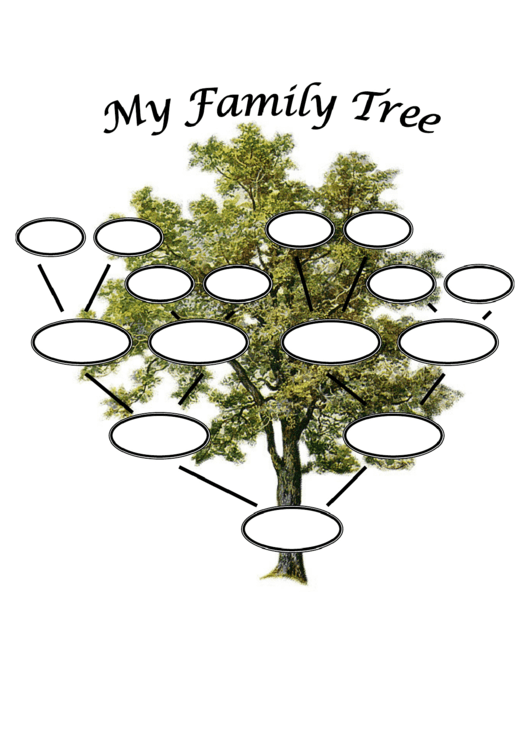 Family Tree Template printable pdf download