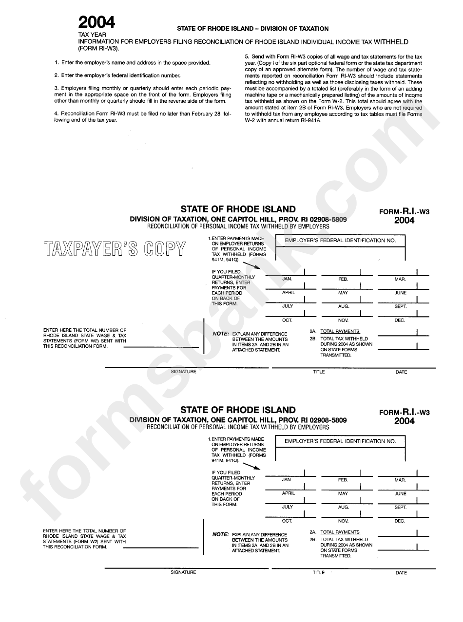 Reconciliation Of Personal Tax Withheld By Employers State Of