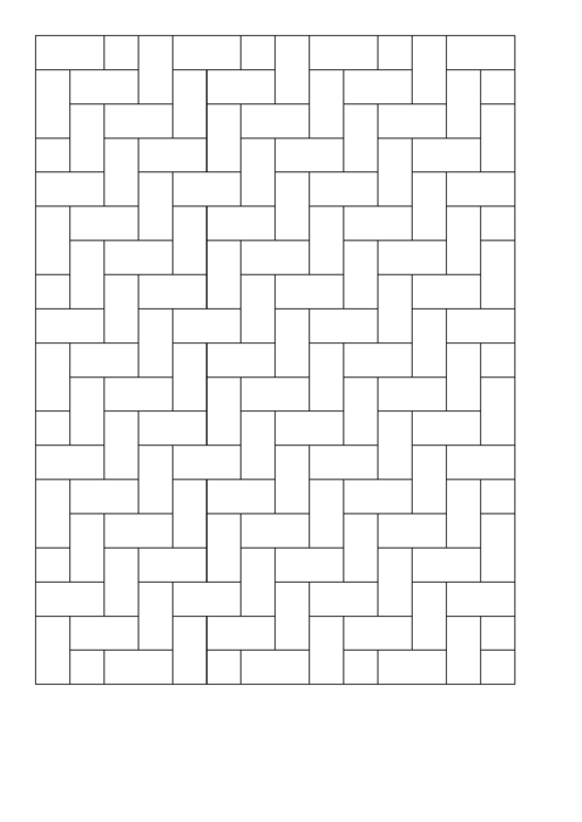 Brick Graph Paper printable pdf download