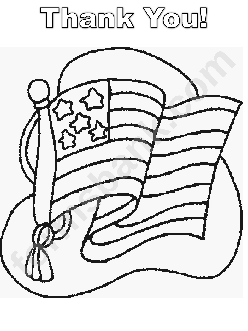 Usa Flag Coloring Sheet printable pdf download