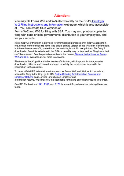 Fillable Form W-2 - Wage And Tax Statement - 2017 printable pdf download