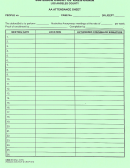 Top 11 Aa Attendance Sheets free to download in PDF format