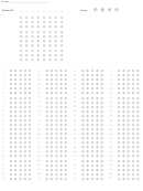 37 Answer Sheets Template free to download in PDF