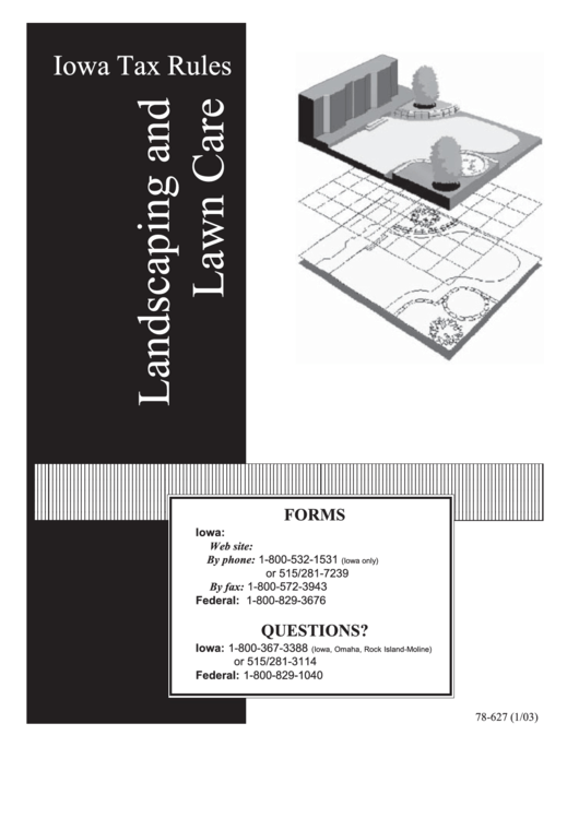 Iowa Tax Rules Landscaping And Lawn Care printable pdf download