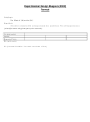 Experimental Design Diagram (Edd) Template printable pdf download