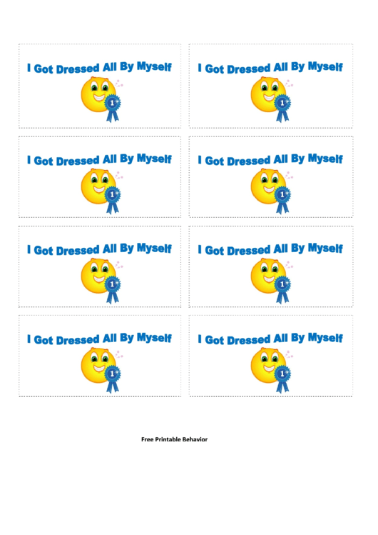 Got Dressed Gift Coupon Template printable pdf download