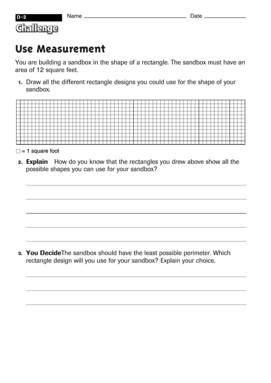 Use Measurement Math Worksheet With Answers printable pdf download