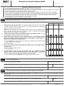 Fillable Form 8857 - Request For Innocent Spouse Relief printable pdf