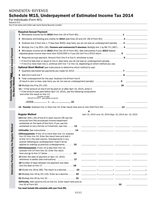 Top 22 Minnesota Estimated Tax Form Templates free to download in PDF
