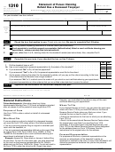Fillable Form 1310 - Statement Of Person Claiming Refund Due A Deceased