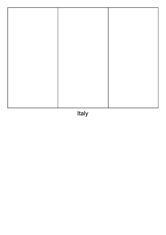 Italy Flag Template printable pdf download