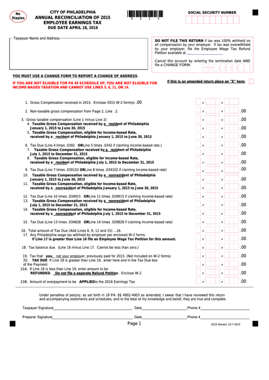Employer Withholding of Personal Income Tax PA Business One.
