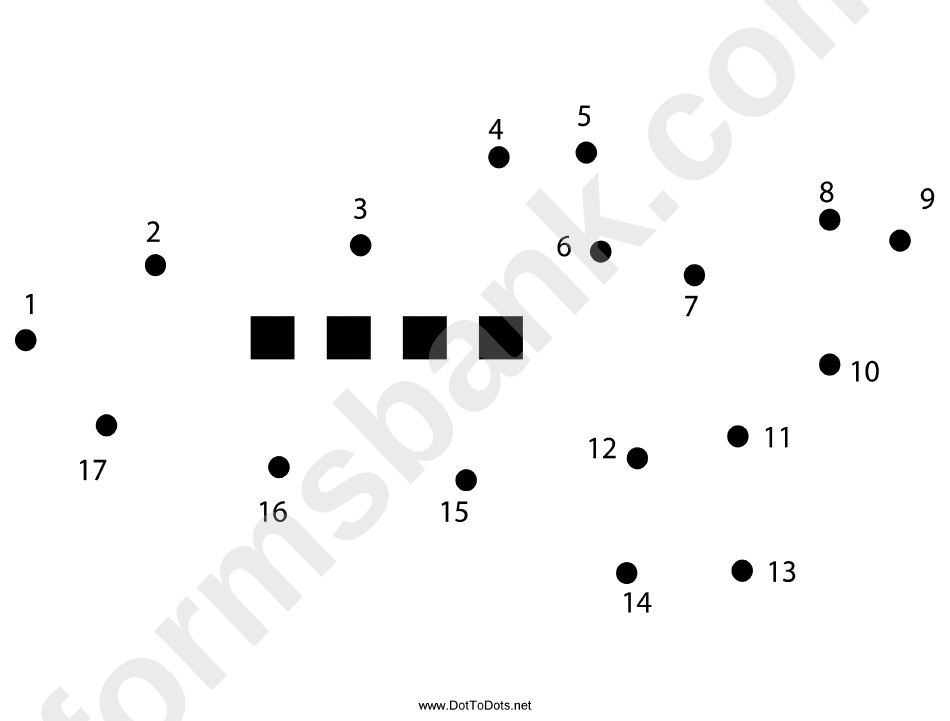 Airplane Dot-To-Dot Sheet printable pdf download