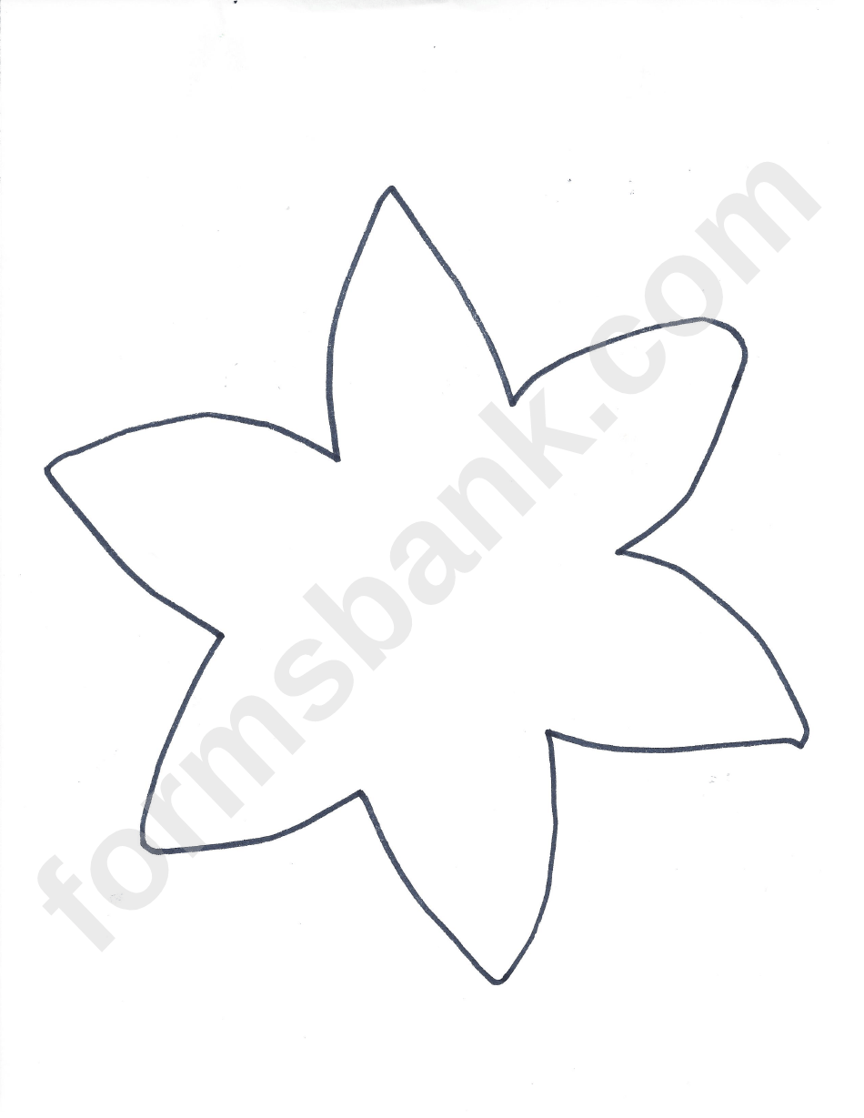 Tissue Paper Flower Craft Template printable pdf download