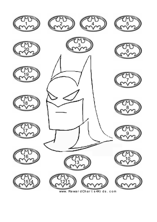 Batman Reward Chart Template printable pdf download