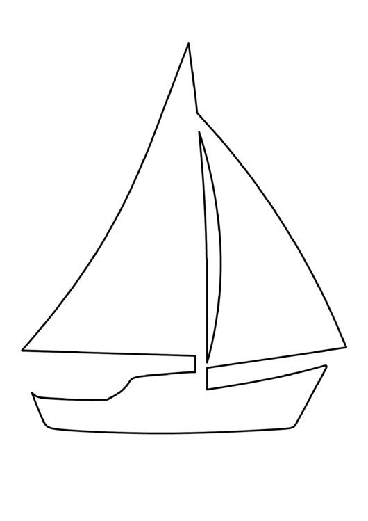 Sailboat Pattern Template printable pdf download