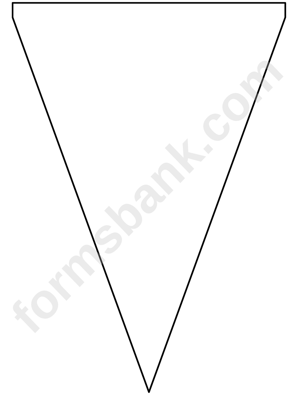 Pennant Pattern Template printable pdf download