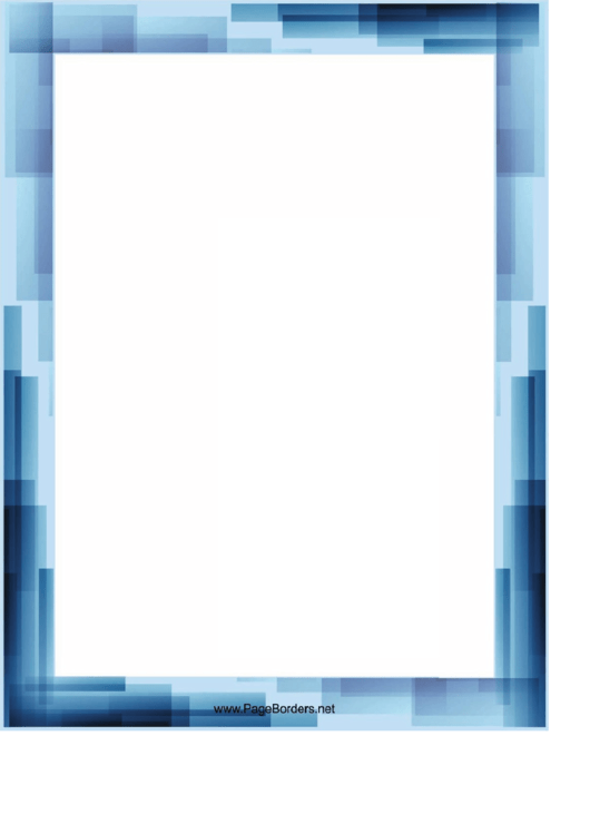 Blue Stripes Page Border Templates printable pdf download