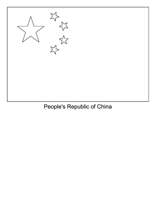 China Flag Template printable pdf download