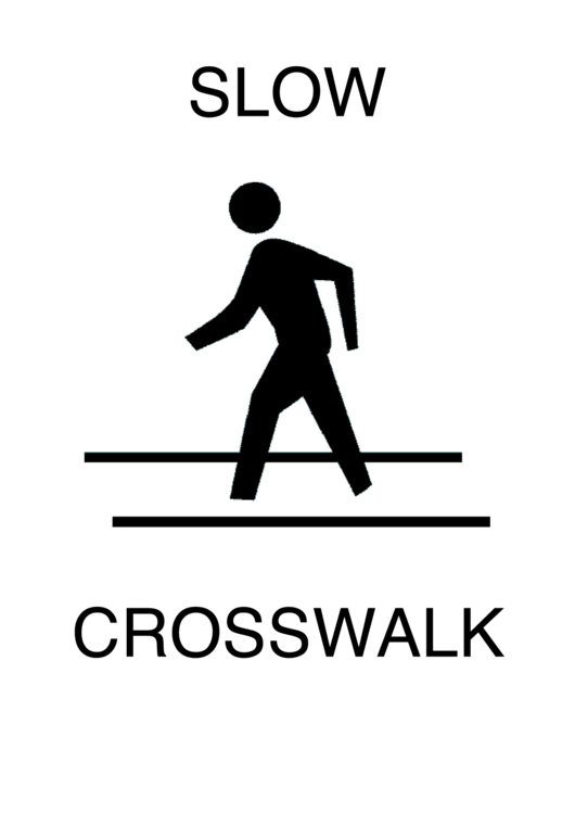Fillable Crosswalk Sign Templates printable pdf download